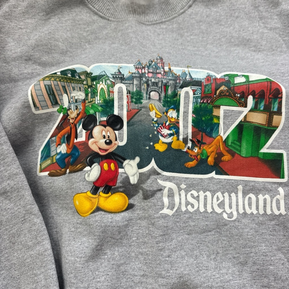 Disney Gray Sweatshirt with Mickey and Friends